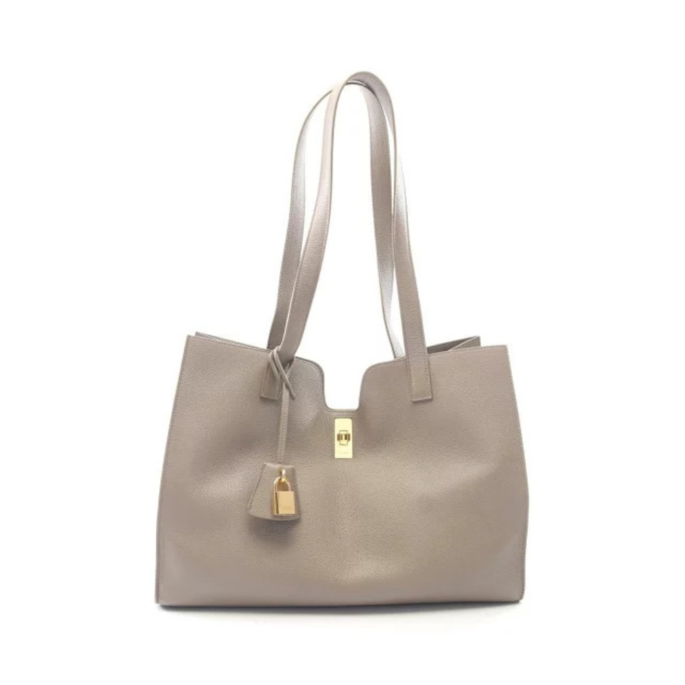Celine Cabas EZU Tote Bag Leather Beige Cream